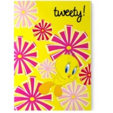 Блокнот Cool for school, А5, 48 л., серия "Tweety", термобиндер, вертикальная проклейка, желтый
