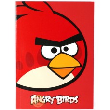 Блокнот Cool for school, А5, 48 л., серия "Angry Birds", термобиндер, вертикальная проклейка, красный
