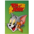 Блокнот Cool for school, А5, 48 л., серия "Tom and Jerry", термобиндер, вертикальная проклейка, зеленый