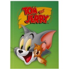 Блокнот Cool for school, А5, 48 л., серия "Tom and Jerry", термобиндер, вертикальная проклейка, зеленый