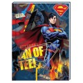 Блокнот Cool for school, А6, 80 л., серия "Superman", шитье на нитку