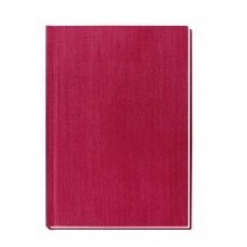 Блокнот Economix "Текстиль", А6, 80 л., шитье на нитку, красный