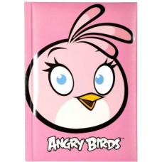 Блокнот Cool for school, А6, 80 л., серия "Angry Birds", шитье на нитку, розовый