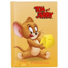 Блокнот Cool for school, А6, 80 л., серия "Tom and Jerry", шитье на нитку, желтый