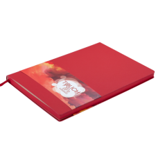 Блокнот деловой Buromax Touch Me Logo2u, А5 , 96л., мягкая обложка, красный
