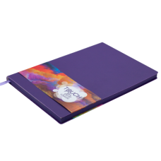 Блокнот деловой Buromax Touch Me Logo2u, А5 , 96л., мягкая обложка, фиолетовый