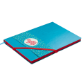 Блокнот деловой Buromax Lollipop Logo2u, А5, 96л., мягкая обложка, бирюзовый