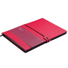 Блокнот деловой Buromax Travel Logo2u, А5, 96л., мягкая обложка, красный