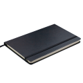 Блокнот деловой Buromax Strong Logo2u, 125x195мм, 80л., твердая обложка, черный