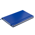 Блокнот деловой Buromax Strong Logo2u, 125x195мм, 80л., твердая обложка, синий