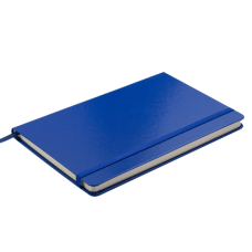 Блокнот деловой Buromax Strong Logo2u, 125x195мм, 80л., твердая обложка, синий