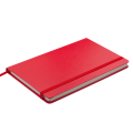 Блокнот деловой Buromax Strong Logo2u, 125x195мм, 80л., твердая обложка, красный