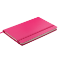 Блокнот деловой Buromax Strong Logo2u, 125x195мм, 80л., твердая обложка, розовый
