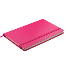 Блокнот деловой Buromax Strong Logo2u, 125x195мм, 80л., твердая обложка, розовый