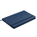 Блокнот деловой Buromax Profy Logo2u, 125x195мм, 80л., твердая обложка, синий