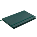 Блокнот деловой Buromax Profy Logo2u, 125x195мм, 80л., твердая обложка, зеленый