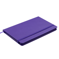 Блокнот деловой Buromax Profy Logo2u, 125x195мм, 80л., твердая обложка, фиолетовый