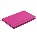 Блокнот деловой Buromax Profy Logo2u, 125x195мм, 80л., твердая обложка, розовый