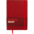 Блокнот деловой Buromax Brief, А5, 96л., мягкая обложка, красный