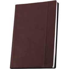 Деловой блокнот Optima Vivella, А6, 256 л., мягкая обложка, на резинке, коричневый