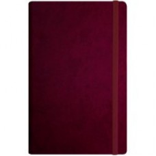 Деловой блокнот Optima Vivella, А5, 256 л., мягкая обложка, на резинке, бордо
