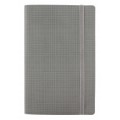 Деловой блокнот Optima GLEN, А5, 256 л., мягкая обложка, на резинке, светло-серый