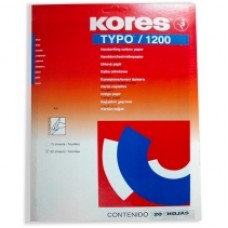 Бумага копировальная Kores, А4, 20 л., черная