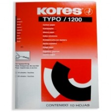Бумага копировальная Kores, А4, 10 л., черная