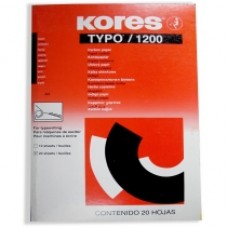 Бумага копировальная Kores, А4, 20 л., синяя