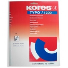 Бумага копировальная Kores, А4, 10 л., синяя
