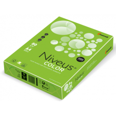 Бумага офисная цветная Niveus, А4, 80г/м2, интенсив зеленая, MA42, 500л