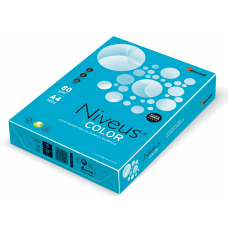 Бумага офисная цветная Niveus, А4, 80г/м2, интенсив синяя, AB48, 500л