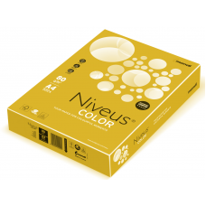 Бумага офисная цветная Niveus, А4, 80г/м2, интенсив желтая, CY39, 500л