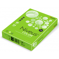 Бумага офисная цветная Niveus, А4, 80г/м2, неоновая зеленая, NEOGN, 500л