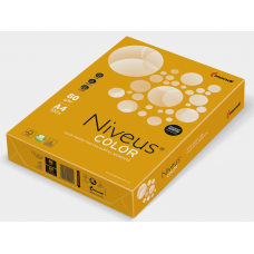 Бумага офисная цветная Niveus, А4, 80г/м2, неоновая оранжевая, NEOOR, 500л