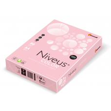 Бумага офисная цветная Niveus, А4, 80г/м2, пастель светло-розовая, OPI74, 500л