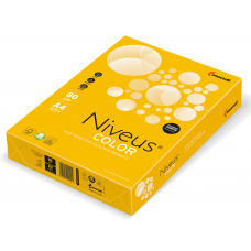 Бумага офисная цветная Niveus, А4, 80г/м2, интенсив солнечно-желтая, SY40, 500л