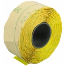 Этикетки-ценники Economix, 22х12 мм, 1000 шт/рул., фигурные, желтые
