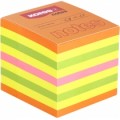 Блок для заметок с клейким слоем Kores, 50х50 мм, 400 л., неон микс