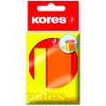 Закладки с клейким слоем Kores, 45х2 и 45х25 мм, 25 шт., пластиковые, 2 цвета на пластиковой скрепке
