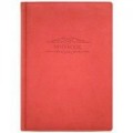 Ежедневник недатированный Optima Vivella тиснение "Notebook", А5, 320 л., искусственная кожа, красный