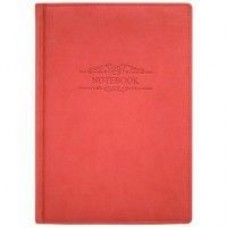 Ежедневник недатированный Optima Vivella тиснение "Notebook", А5, 320 л., искусственная кожа, красный