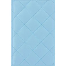 Ежедневник недатированный Cabinet "Square", А5, 320 л., искусственная кожа, с металлической закладкой и карманом, голубой