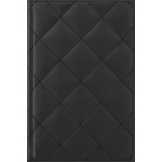 Ежедневник недатированный Cabinet "Square", А5, 320 л., искусственная кожа, с металлической закладкой и карманом, черный