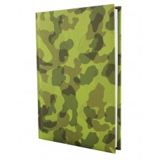 Ежедневник недатированный Economix MILITARY, А5, 320 л., балакрон, зеленый