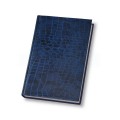 Ежедневник недатированный Economix Croco, А5, 320 л., балакрон, синий