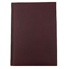 Ежедневник недатированный Economix Megara, А5, 320 л., балакрон, бордовый