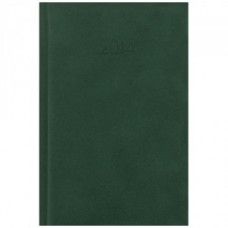 Ежедневник недатированный Economix Megara, А5, 320 л., балакрон, зеленый