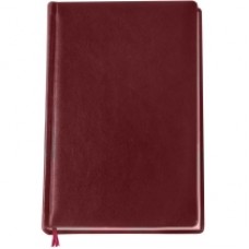 Ежедневник недатированный Cabinet Napa, А5, 320 л., натуральная кожа, бордо