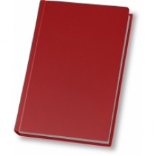 Ежедневник недатированный Cabinet Napa, А5, 320 л., натуральная кожа, красный
